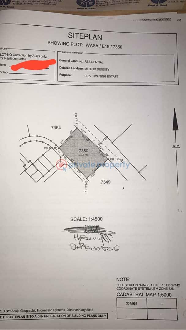 For sale Residential Land Wasa Community Wumba Abuja Phase 3 (PID
