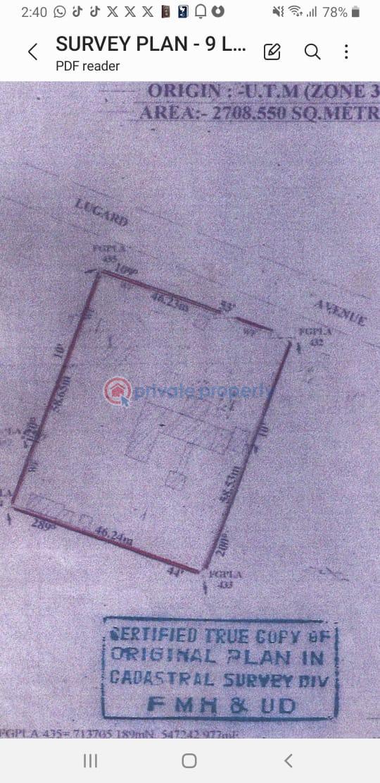 Residential Land For Sale Lugard Av Old Ikoyi Lagos