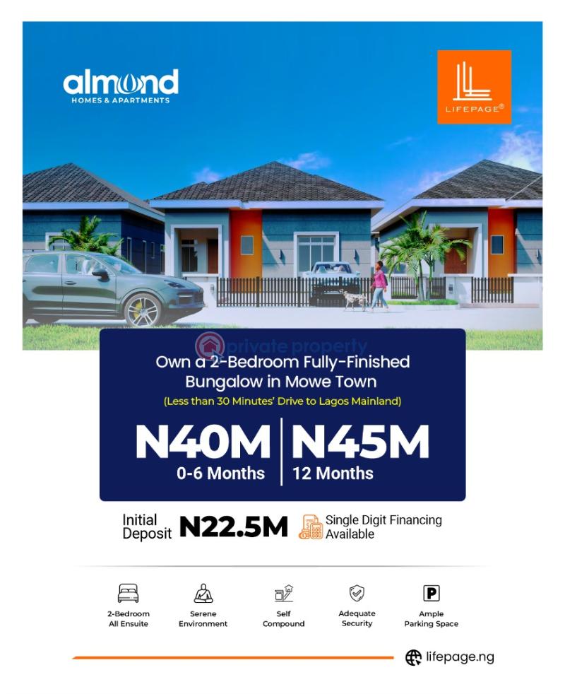 2 bedroom Bungalow For Sale Almond Estate, Mowe Ogun area  - 5