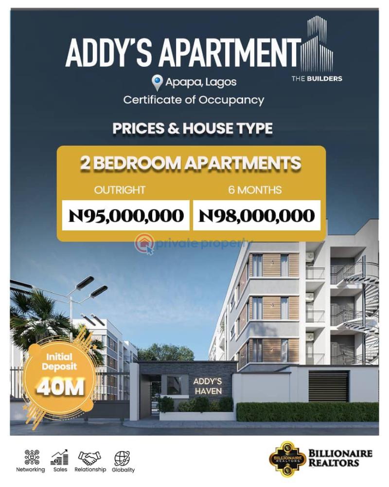 2 bedroom Flat & Apartment For Sale Addy’s Apartment Apapa Road Lagos