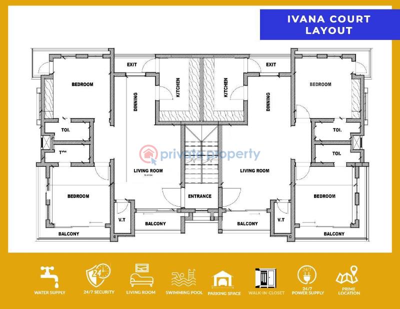 2 bedroom Block Of Flats For Sale Ivana Court Estate Thomas Estate Ajah Lagos - 6