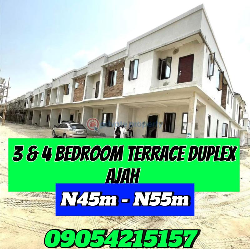 For sale 3 bedroom Terraced Duplex Abraham Adesanya 555 Ajah Lagos