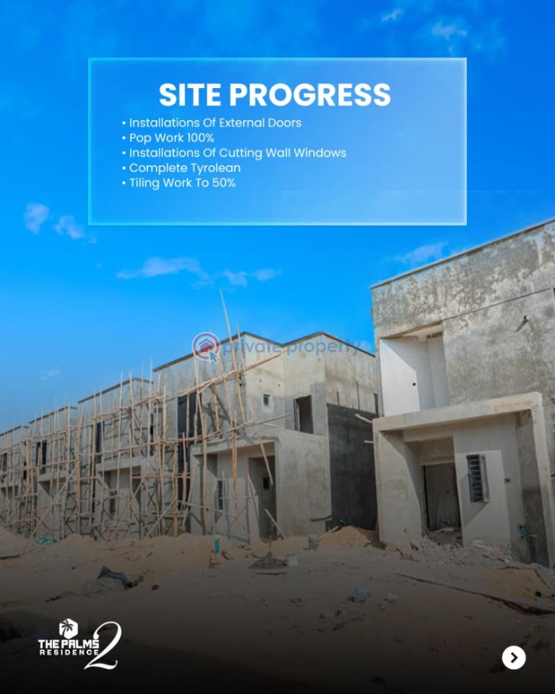 3 bedroom Terraced Duplex For Sale The Palms Residence Phase 2 In Ogombo Very Close To Abraham Adesanya Estate, Lekki Scheme 2, Vgc (victoria Garden City), Lagos Business School (lbs), Reddington School Ogombo Ajah Lagos - 0