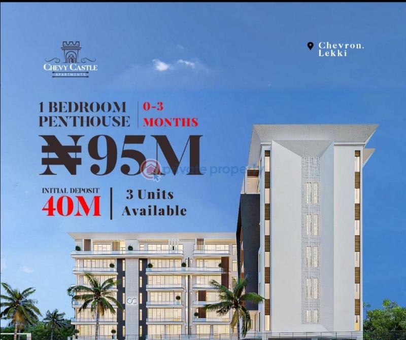 3 bedroom Block Of Flats For Sale Off Lekki Expressway Lekki Chevy Castle Chevron Drive Lekki Lagos - 1