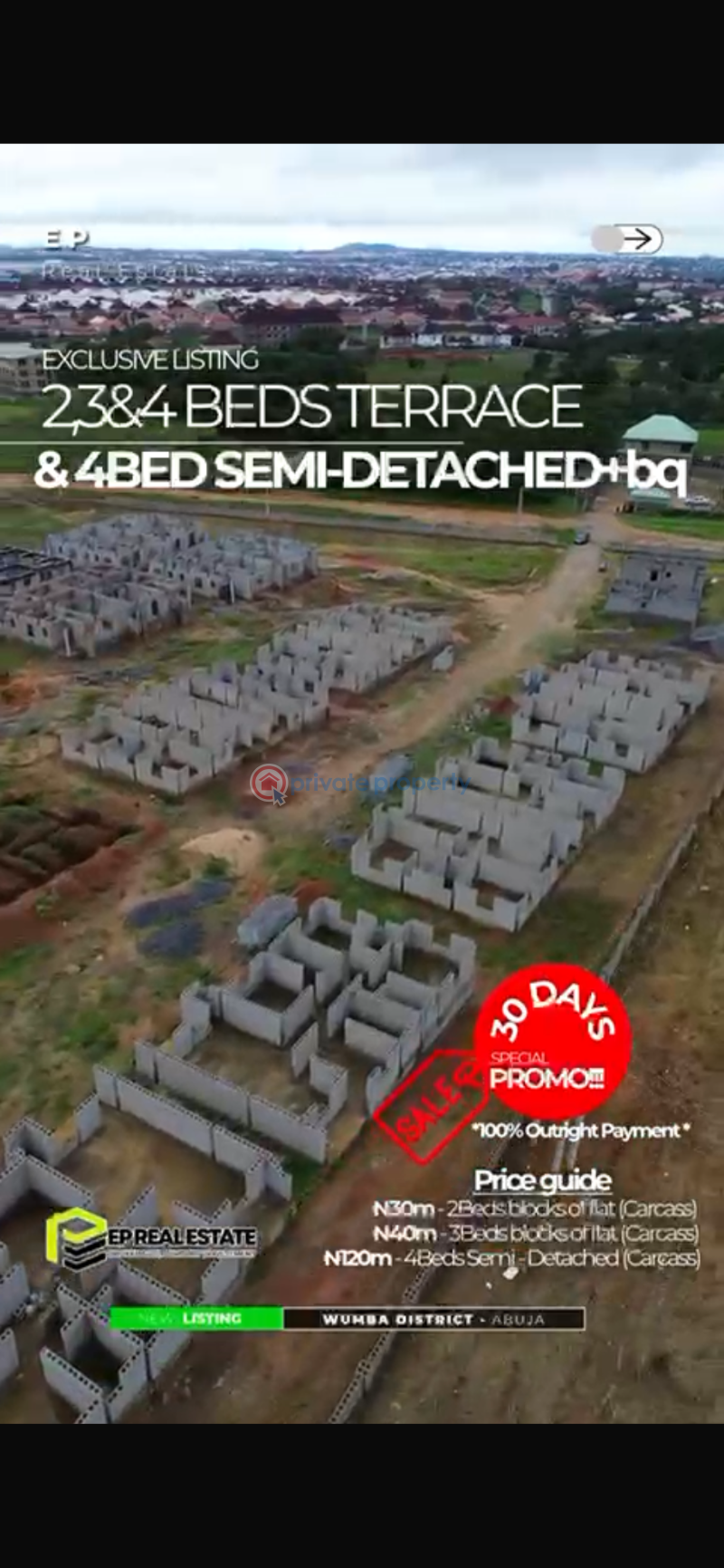 3 bedroom House For Sale Wumba Abuja Phase 3  - 0