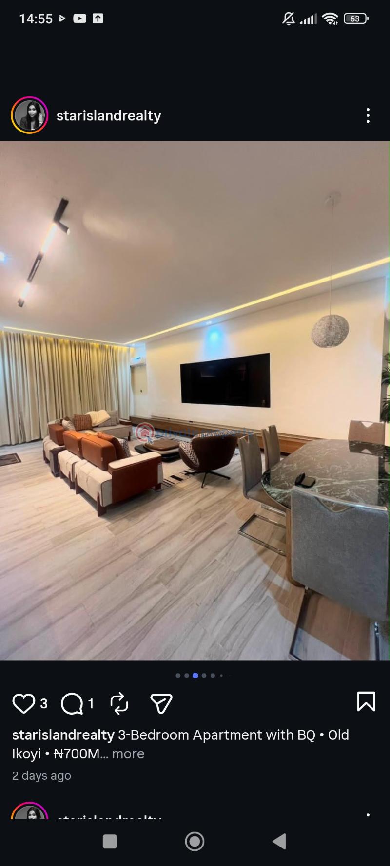 3 bedroom Block Of Flats For Sale Old Ikoyi Lagos - 2
