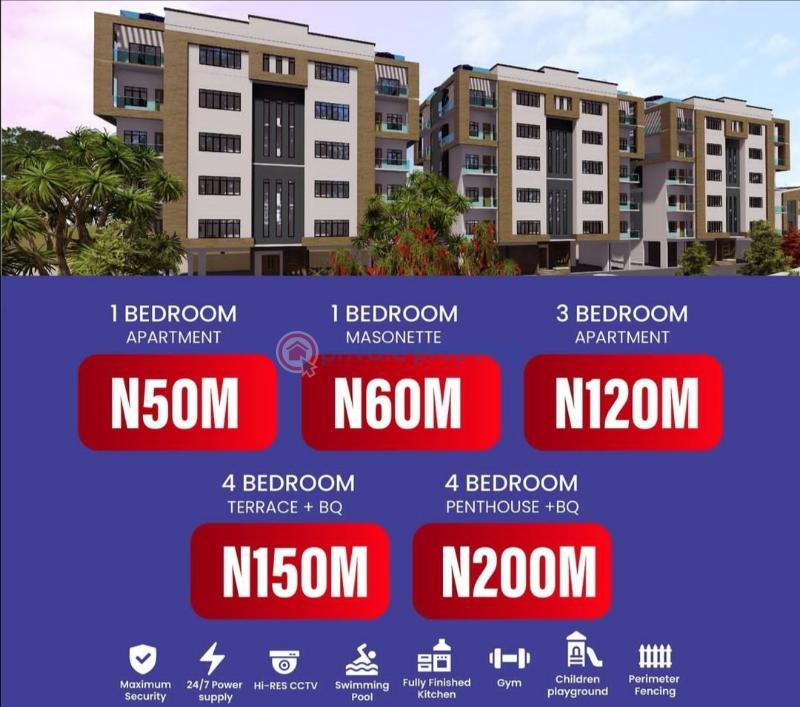3 bedroom Block Of Flats For Sale By Friends Colony, Bloom Residence Osapa London Lekki Lagos