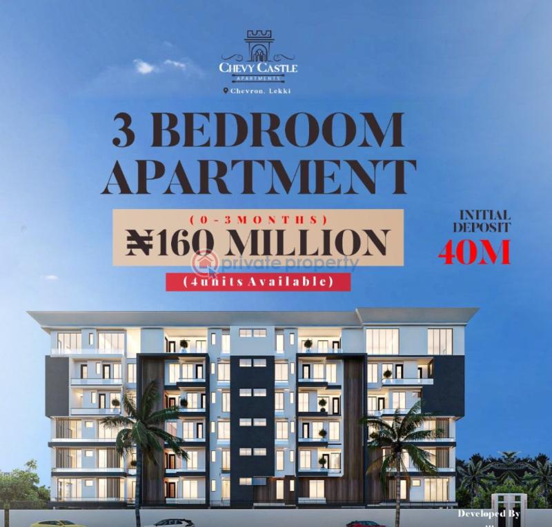 3 bedroom Block Of Flats For Sale Chevron Drive Chevy Castle Apartment Chevron Drive Lekki Lagos - 0