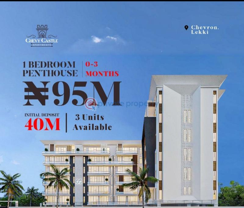 3 bedroom Block Of Flats For Sale Off Lekki Expressway Lekki Chevy Castle Chevron Drive Lekki Lagos - 0
