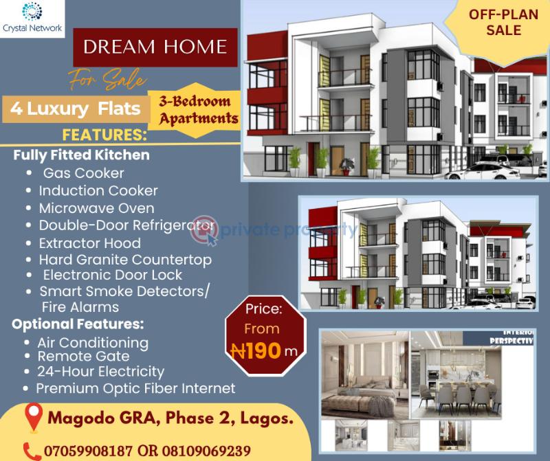 3 bedroom Block Of Flats For Sale Magodo Gra, Phase 2 Ojodu Lagos