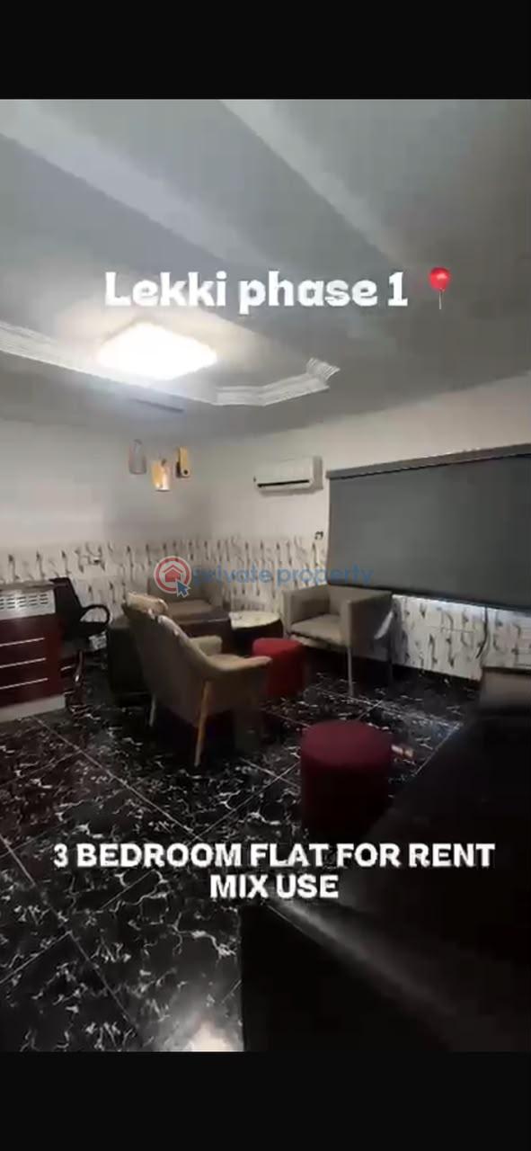 3 bedroom Flat & Apartment For Rent Lekki Phase 1 Lagos - 1