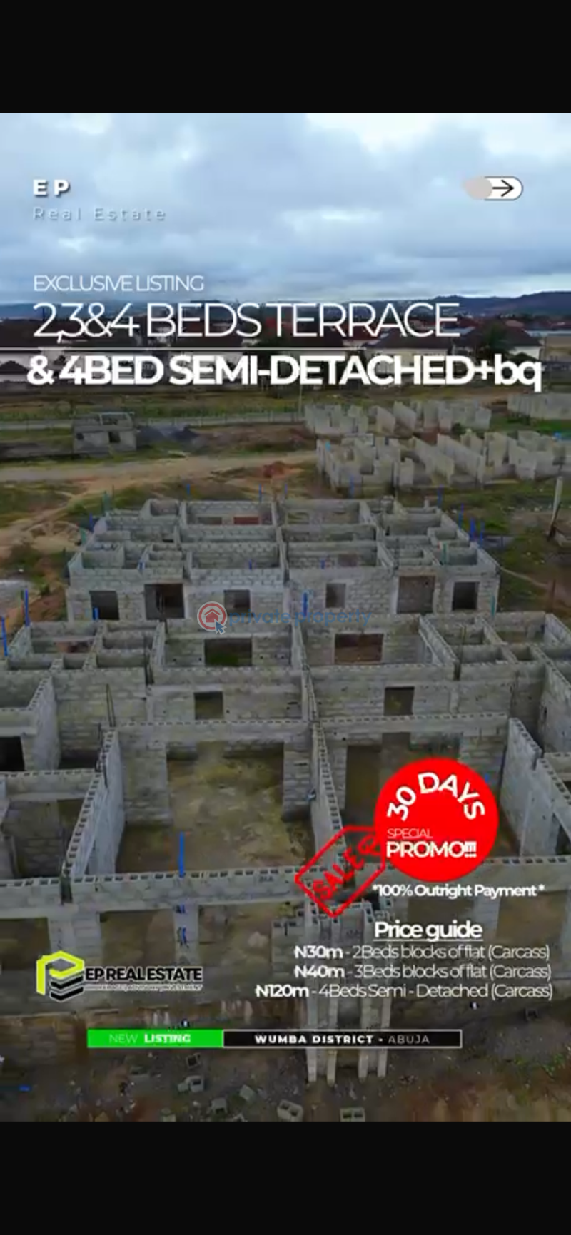 3 bedroom apartment - 1 3 bedroom House For Sale Wumba Abuja Phase 3  - 1
