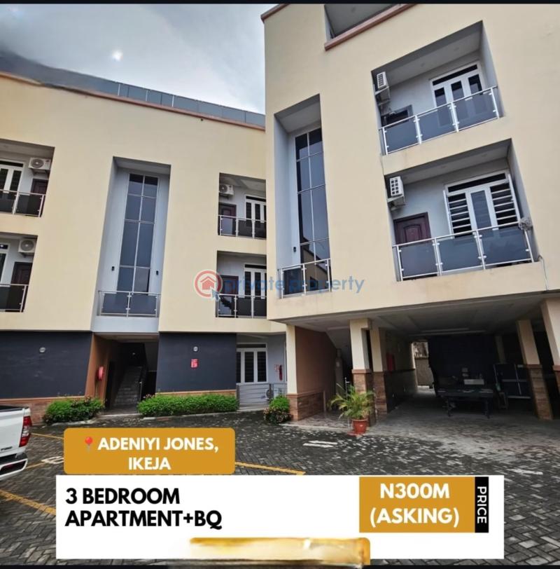 3 bedroom Block Of Flats For Sale Adeniyi Jones Ikeja Lagos - 0