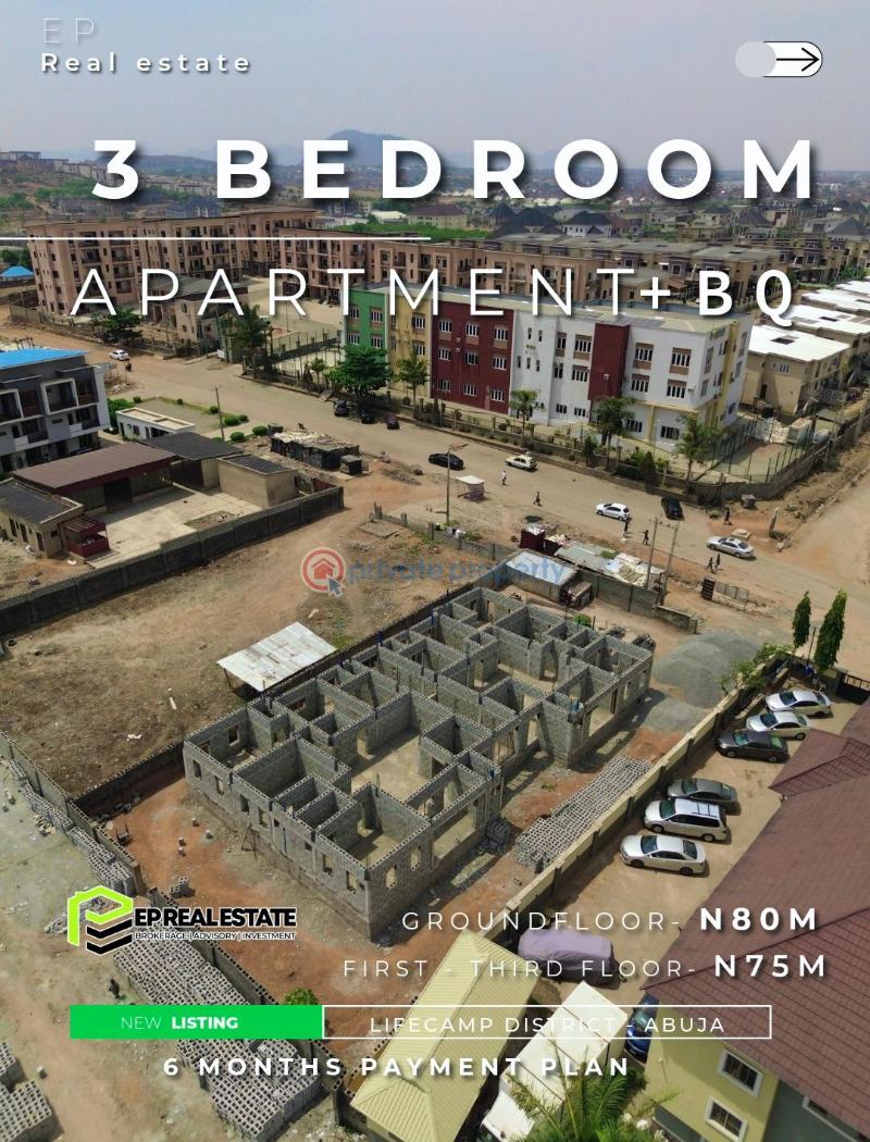 3 bedroom House For Sale Life Camp Abuja Phase 3  - 3