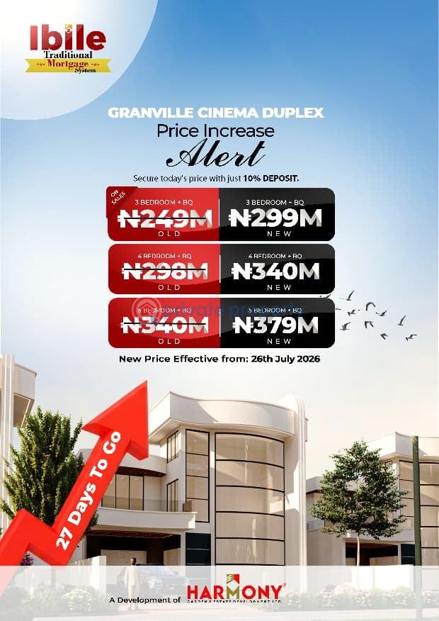 3 bedroom Bungalow For Sale The Ibile Traditional Mortgage Housing: Choose From Premium Homes In Our Prestigious Estates: 📍 Granville Estate: Serenity Meets Sophistication 📍 Lekki Aviation Town: Where Urban Living Meets Neighborhood Charm 📍 The Parliament Estate: Affordable Luxu Ibeju-Lekki Lagos - 2