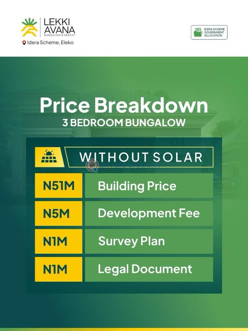 3 bedroom Detached Bungalow For Sale Lekki Avana Bungalow And Resort Idera Scheme Eleko Ibejulekki Eleko Ibeju-Lekki Lagos - 7
