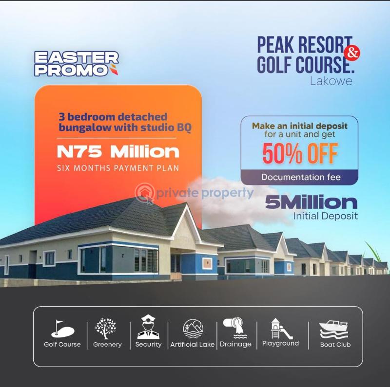 3 bedroom Bungalow For Sale Lakowe Peak Resort And Golf Course Ibeju-Lekki Lagos - 1