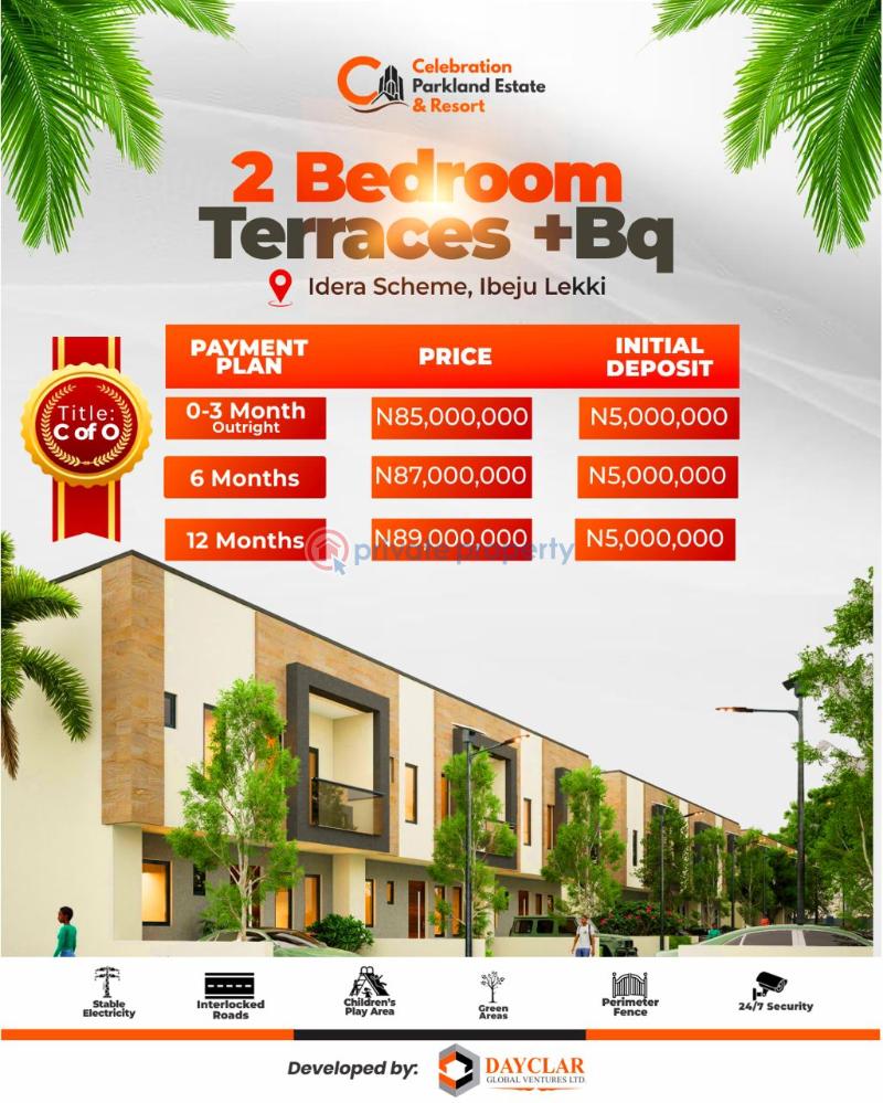 3 bedroom Terraced Duplex For Sale Celebration Parkland Estate & Resort, Idera Scheme, Ibeju Lekki Very Close To Eleko Junction Eleko Ibeju-Lekki Lagos - 3