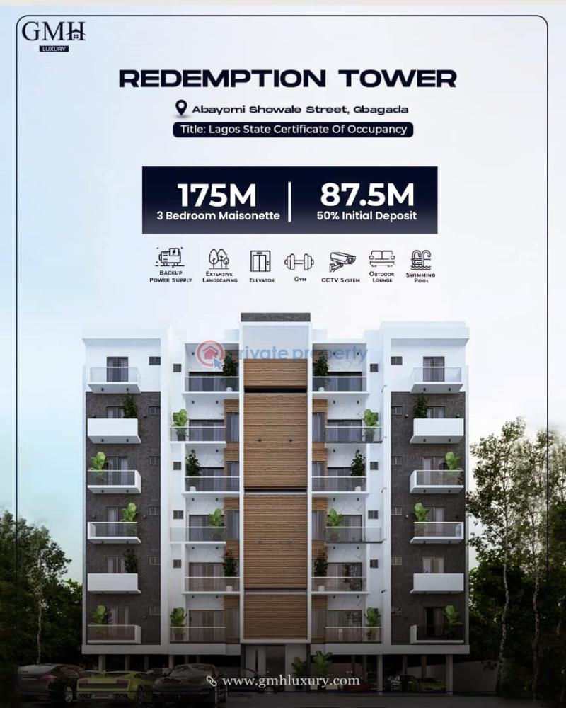 3 bedroom Block Of Flats For Sale Redemption Towers Gbagada Lagos Gbagada Lagos