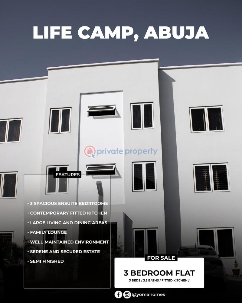 3 bedroom Block Of Flats For Sale Life Camp, Abuja Life Camp Abuja Phase 3  - 0