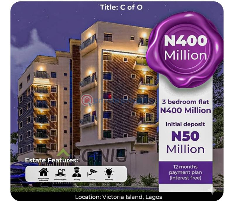 3 bedroom Block Of Flats For Sale By Ligali Ayorinde Victoria Island Ligali Ayorinde Victoria Island Lagos