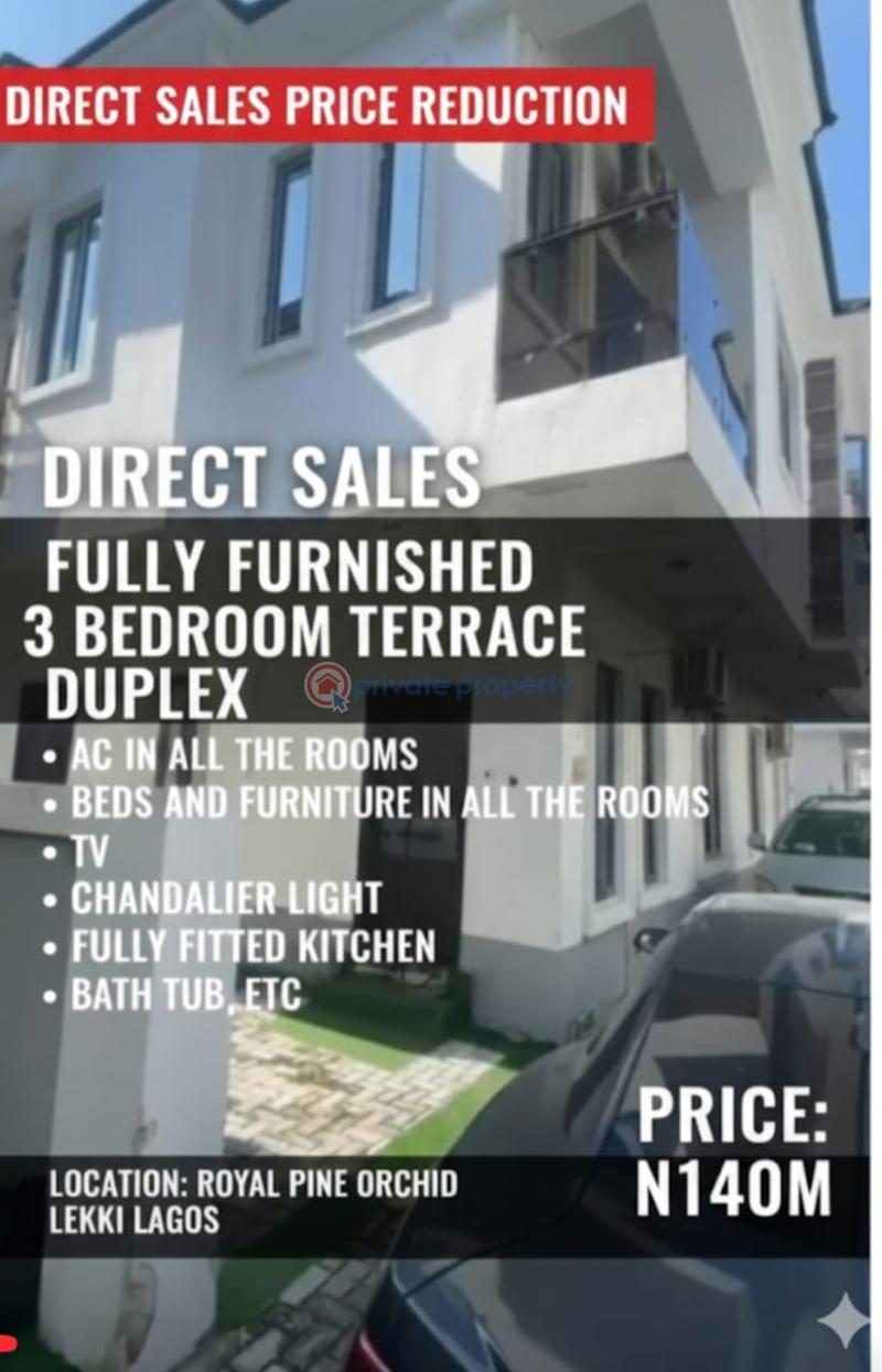 3 bedroom Terrace For Sale Orchid Road Imperial Oaks Lekki Ikota Lekki Lagos