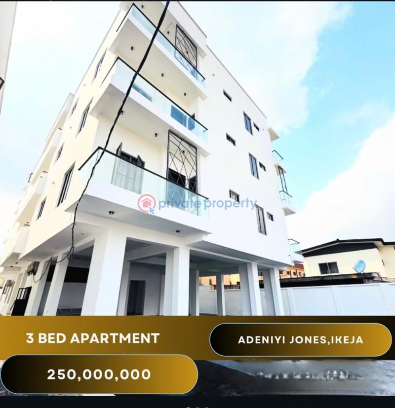 3 bedroom Block Of Flats For Sale Adeniyi Jones Ikeja Lagos - 0
