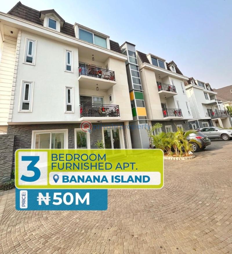 3 bedroom Flat & Apartment For Rent Banana Island Ikoyi Lagos - 1