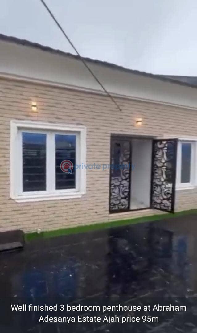 3 bedroom penthouse 3 bedroom Block Of Flats For Sale Abraham Adesanya Ajah Lagos