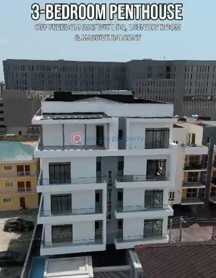 3 bedroom Penthouse For Sale Itedo Estate Off Freedom Way Lekki Phase 1 Lagos - 1