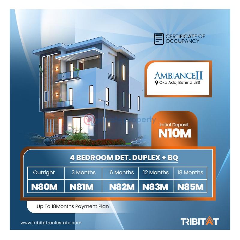 3 bedroom Duplex For Sale Estate Is Strategically Located Inside Moremi Scheme, Okoh Ado Ajah,behind Lagos Business School . Ajah Lagos - 3