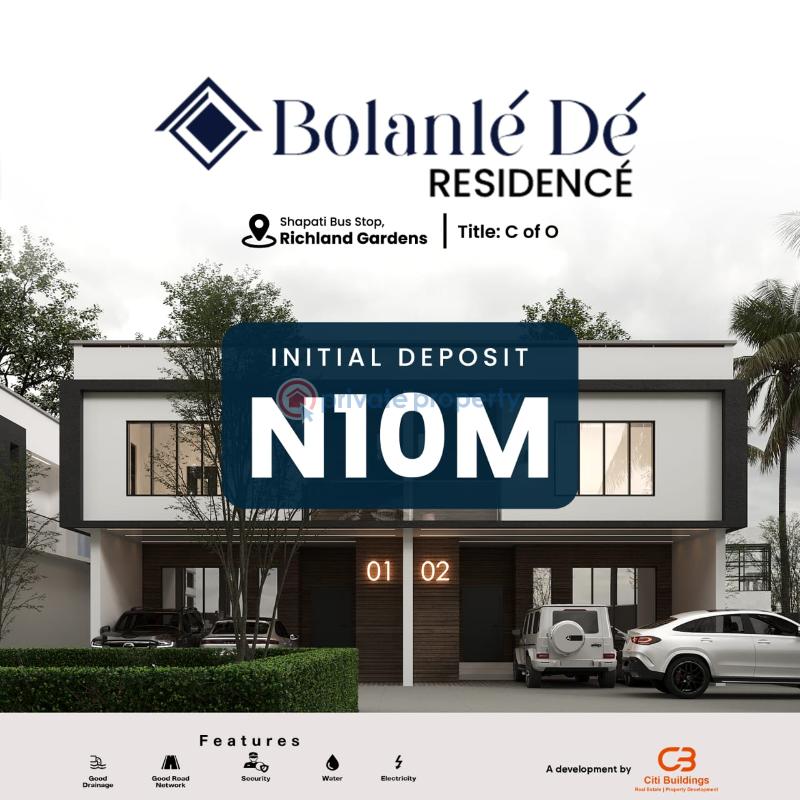 3 bedroom Semi detached Duplex For Sale Bogije, Shapatti,lagos Bogije Sangotedo Lagos - 0