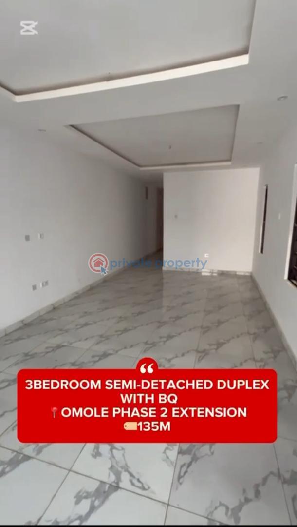 3 bedroom Semi detached Duplex For Sale Omole Phase 2 Extension Omole Phase 2 Ojodu Lagos - 1