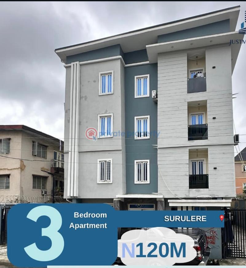 3 bedroom Block Of Flats For Sale Ogunlana Surulere Lagos - 0