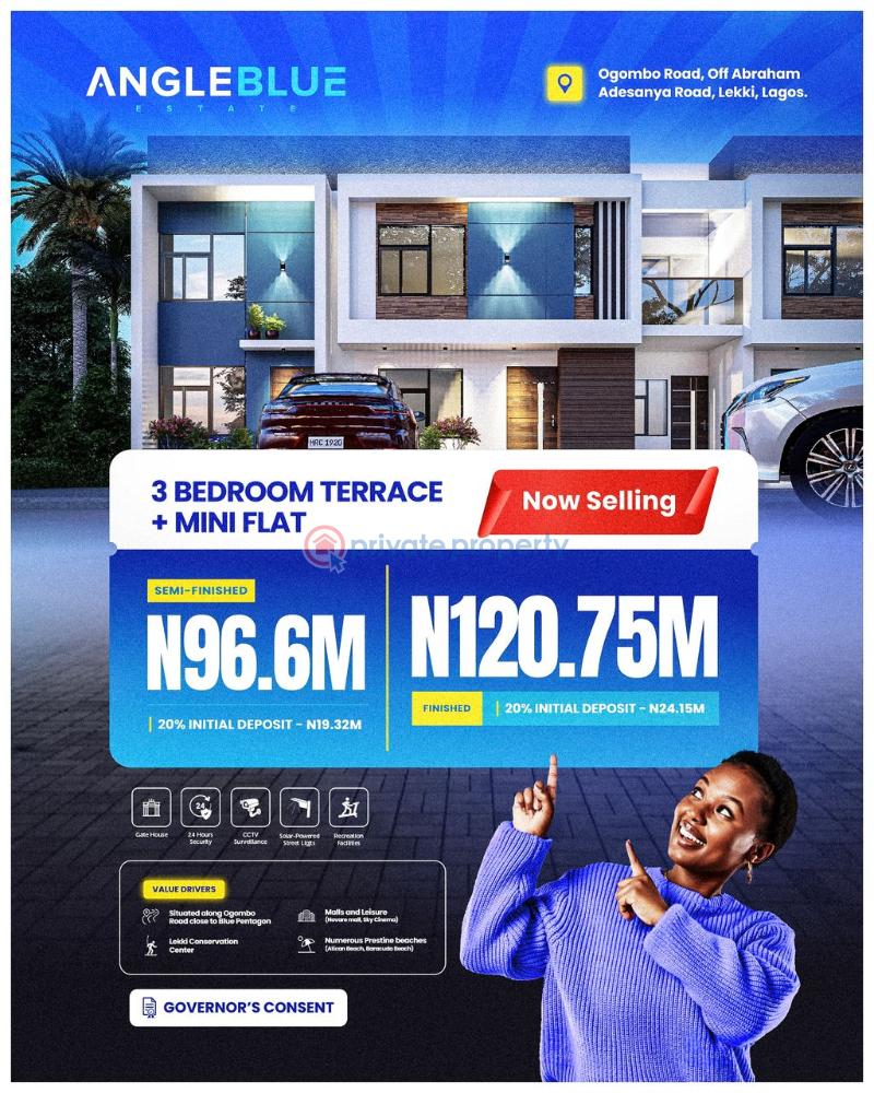 3 bedroom Duplex For Sale Angle Blue Estate Ogombo Road Off Abraham Adesanya Ajah Lekki Abraham Adesanya Ajah Lagos