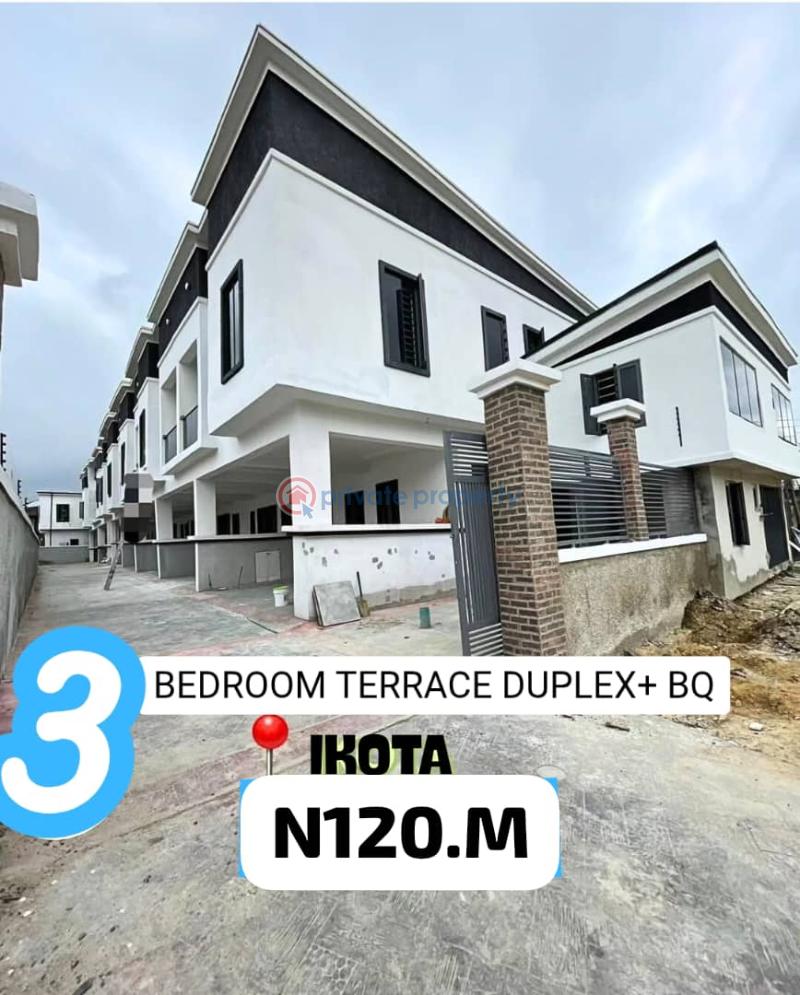 3 bedroom Terrace For Sale Ikota Lekki Lagos