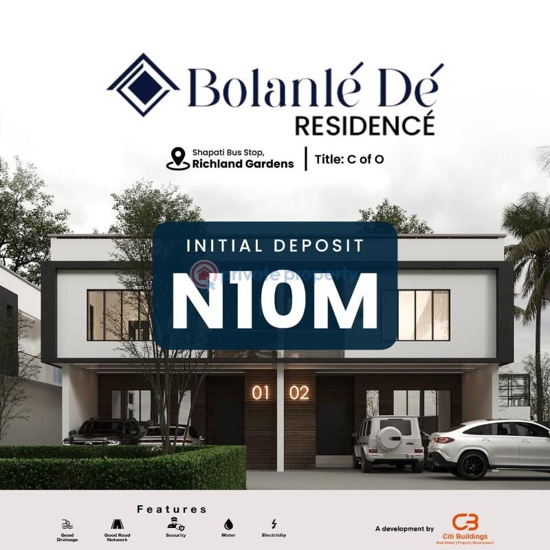 3 bedroom Semi detached Duplex For Sale Bogije , Shapati Lakowe Ajah Lagos - 1