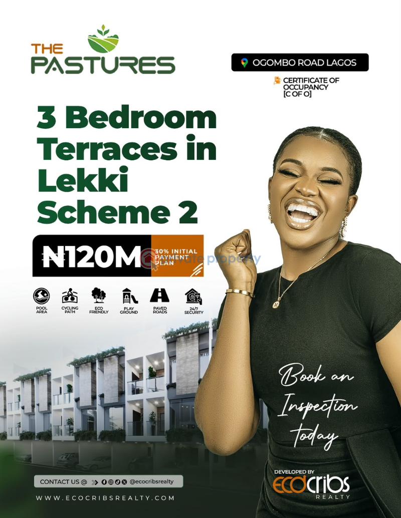 3 bedroom Terrace For Sale Lekki Phase 2 Lagos