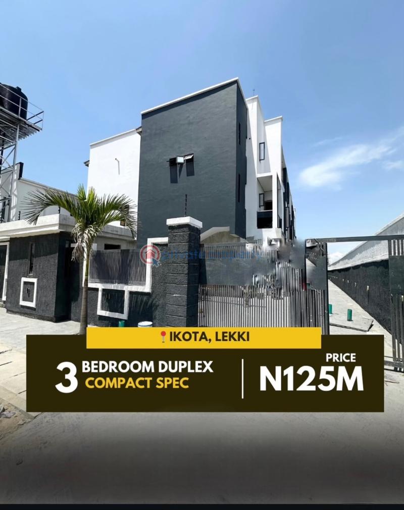 3 bedroom Terraced Duplex For Sale Ikota Lekki Lagos - 0