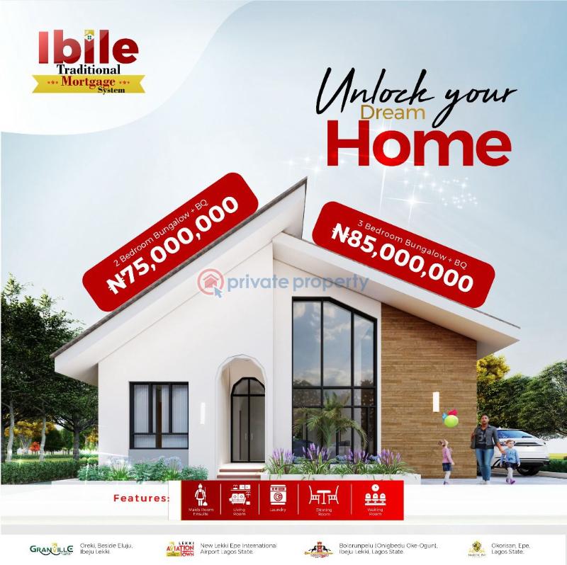 3 bedroom Detached Bungalow For Sale Ibile Traditional Mortgage, Ayetoro Resettlement Scheme, Eleran Igbe Ibeju-Lekki Lagos - 0