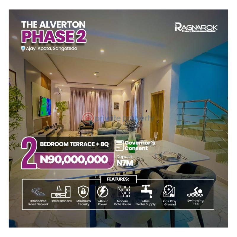 3 bedroom Terrace For Sale Ajayi Apata, Sangotedo. Sangotedo Ajah Lagos - 1