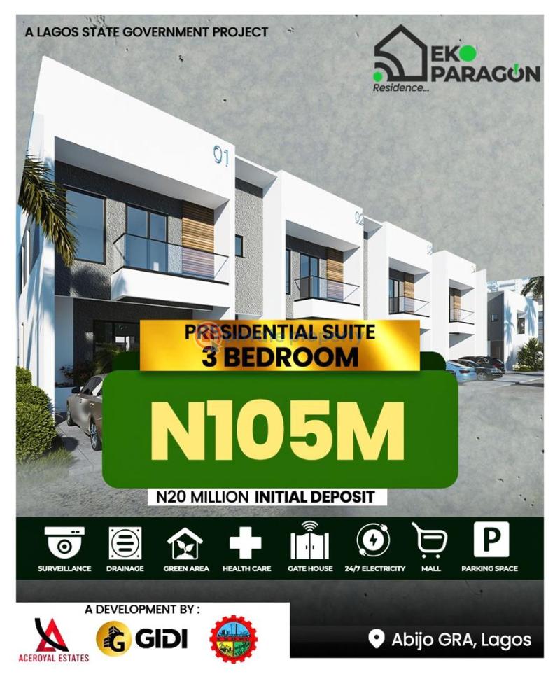 3 bedroom Terrace For Sale Abijo G.r.a Lekki Lagos - 0