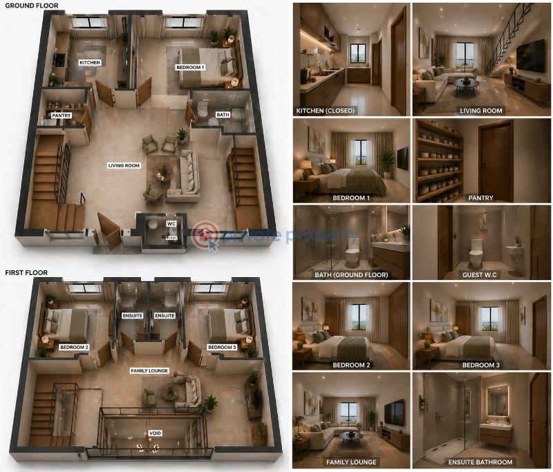 3 bedroom House For Sale Ologolo Lekki Lagos - 3