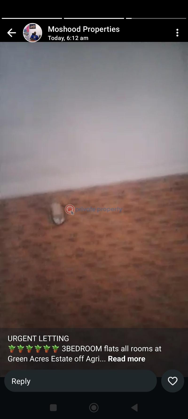 3 bedroom Block Of Flats For Rent Green Acres Estate Of Agric Road Abule Egba Lagos - 1