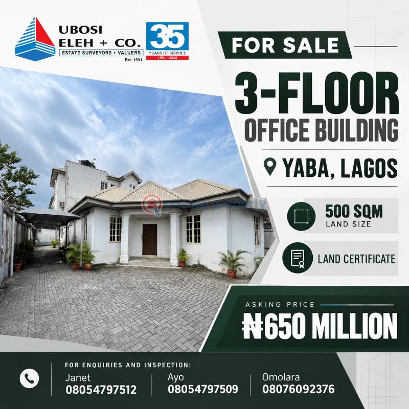 Office For Sale Yaba Lagos
