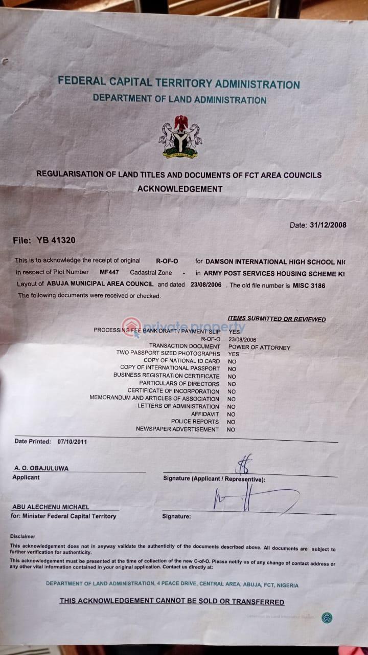 Residential Land For Sale Post Army Housing Estate Phase 3 Kurudu Abuja Phase 4 