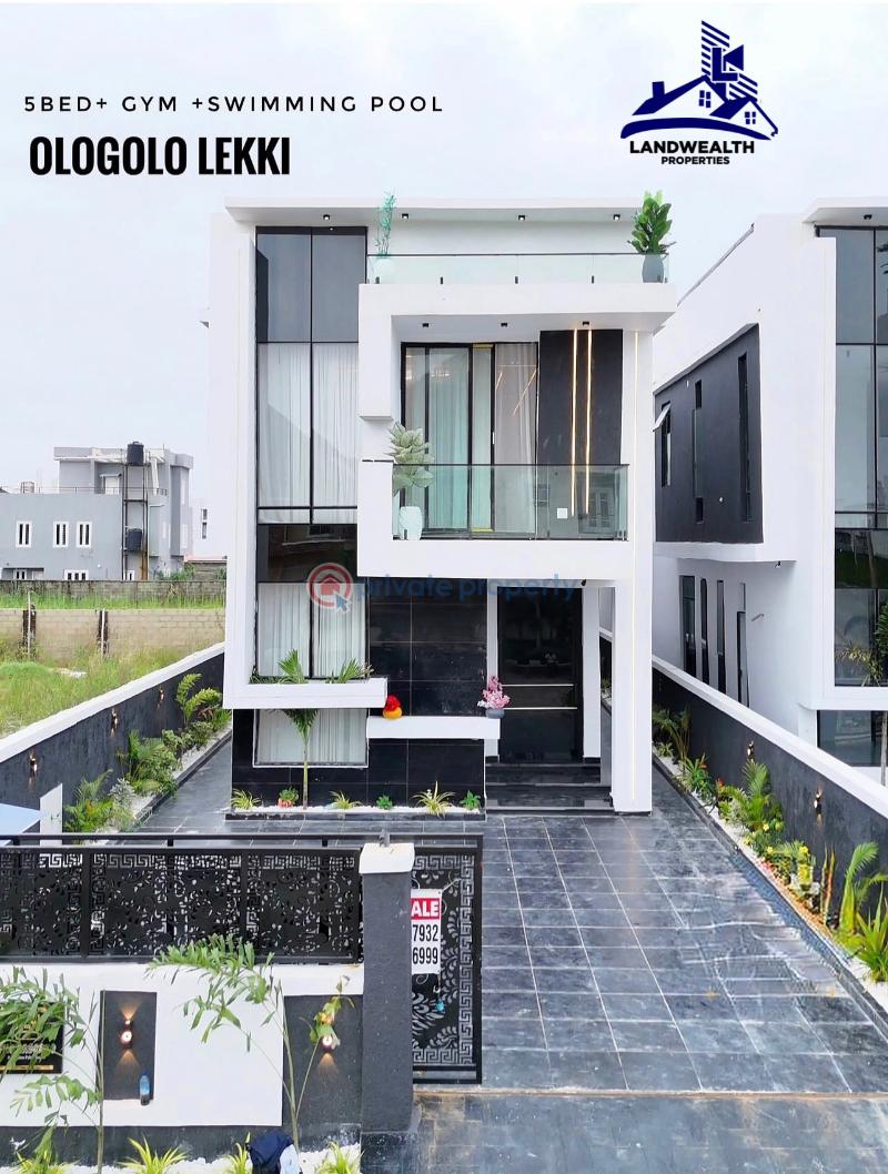 5 bedroom Detached Duplex For Sale Secure Estate Ologolo Lekki Lagos - 0
