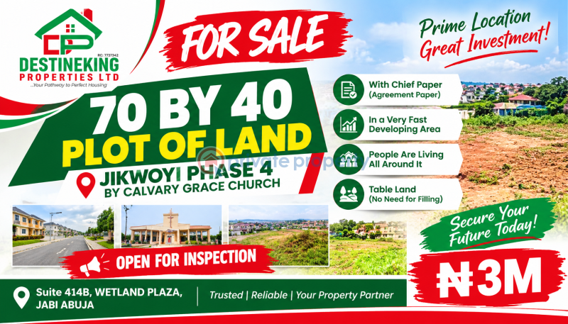 Residential Land For Sale Jikwoyi Phase 4 Jikwoyi Abuja Phase 4 