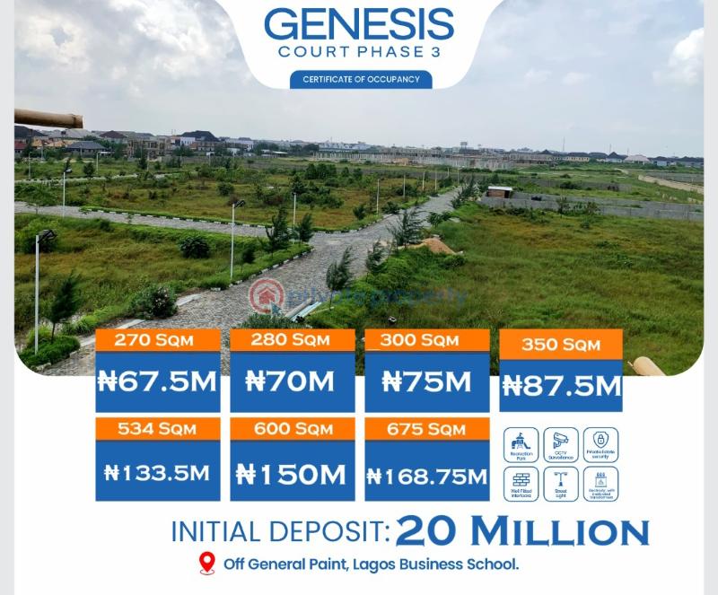 Residential Land For Sale Abraham Adesanya Genesis Court General Paint By Lbs Abraham Adesanya Ajah Lagos - 4