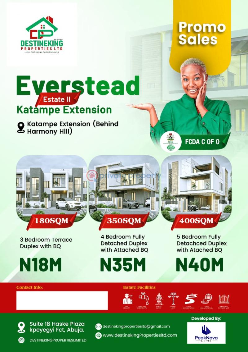 4 bedroom Residential Land For Sale Behind Harmony Hills Can Access Through Paradise Estate Katampe Ext. Abuja Phase 2 